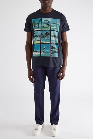 T-shirt regular - Blauw - Harmont & Blaine Jeans