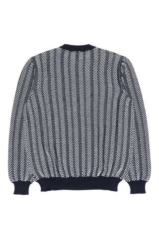 Trui - Marineblauw en Wit - Emporio Armani