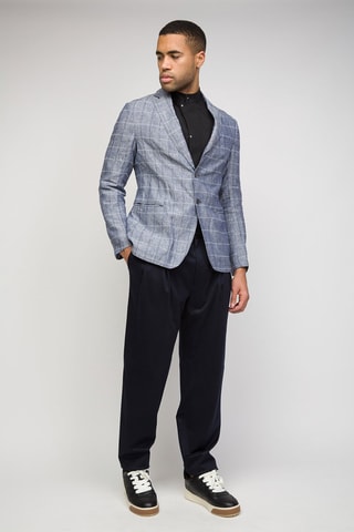 Linnen Blazer Hemelsblauw - Emporio Armani