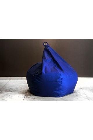 Pouf poire Ring - Bleu roi