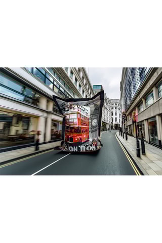 Pouf Beanbag - Gris clair et rouge - Toucher doux