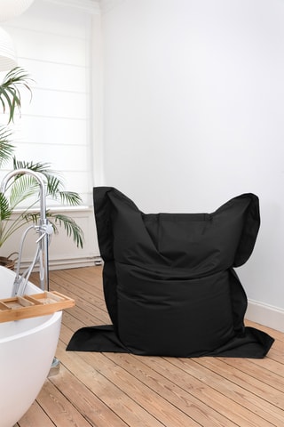 Pouf Beanbag - Noir - Toucher doux