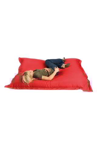 Pouf - Rouge - Toucher doux