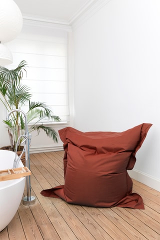 Pouf Beanbag - Terracotta - Toucher doux