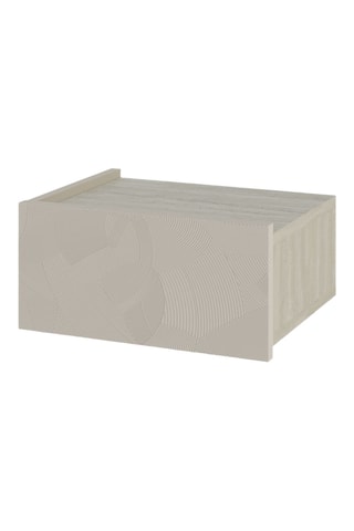 Table de chevet 1 tiroir Onda LED - 18,5 x 38,4 x 31 cm