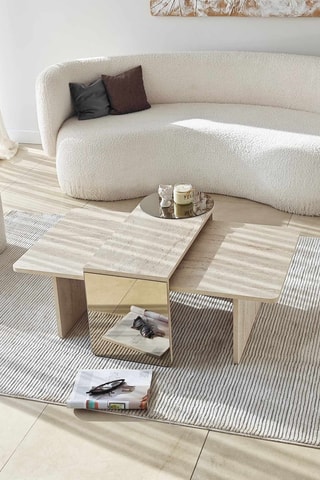 2 Tables gigognes Luna - 105 x 82 x 40 cm