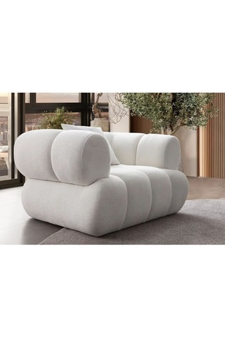 Fauteuil en charme Petra - Blanc