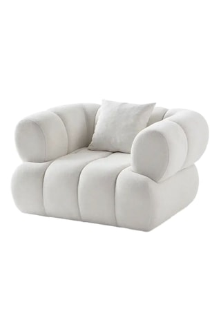 Fauteuil en charme Petra - Blanc