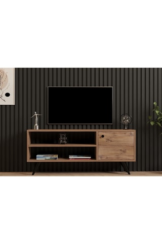 Meuble TV 1 abattant - 120 x 50 x 29 cm