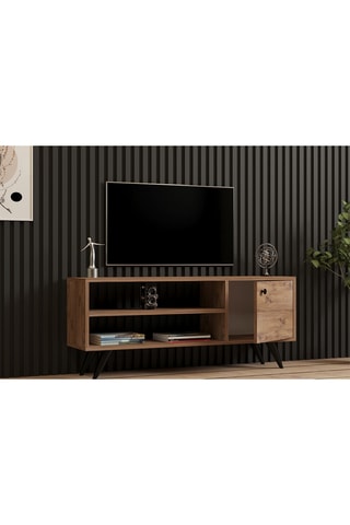 Meuble TV 1 abattant - 120 x 50 x 29 cm