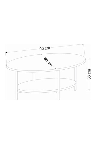 Table basse Elis - 90 x 36 x 60 cm