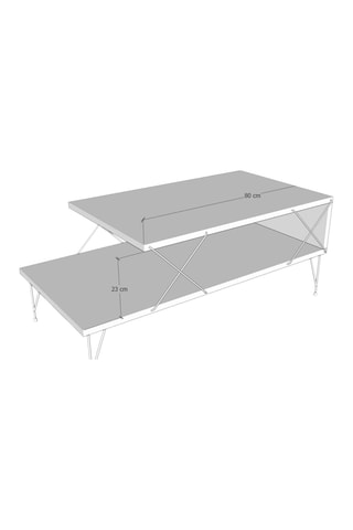 Table basse Loire - 100 x 40 x 50 cm