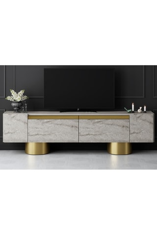 Meuble TV 2 abattants Bohem  - 180 x 50 x 30 cm