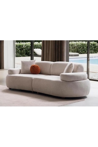 Canapé en charme Rio - Beige - 3 places