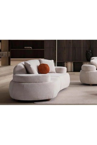 Canapé en charme Rio - Beige - 3 places