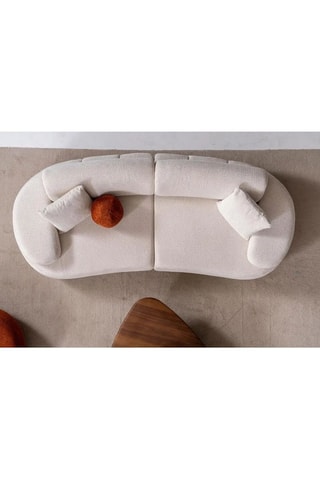 Canapé en charme Rio - Beige - 3 places