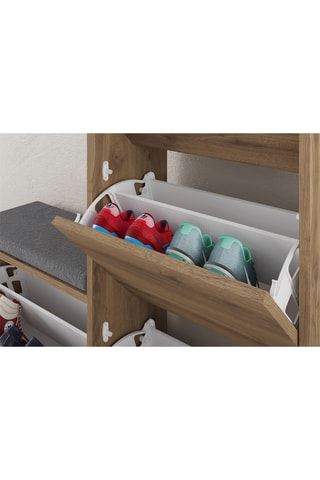 Meuble à chaussures Dude - 105 x 118,5 x 26 cm