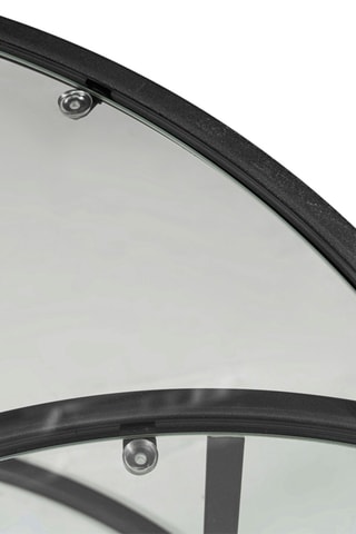 2 tables basses gigognes Tokyo  - Plateaux en verre - 60 x 37 x 60 / 80 x 43 x 80 cm