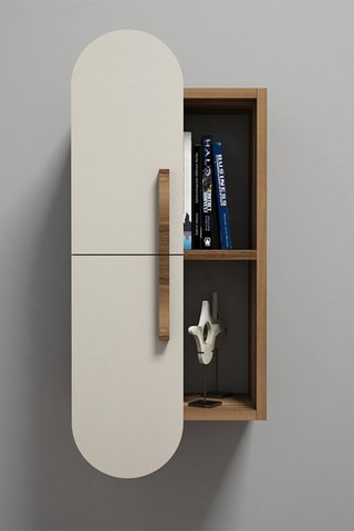 Etagère murale 2 niveaux Rose - 35 x 60 x 22 cm