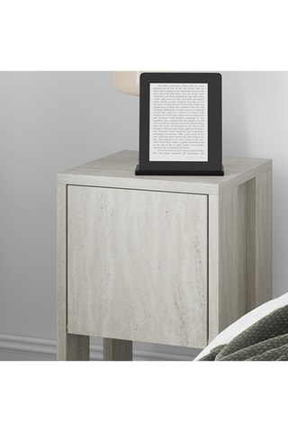 Table de chevet 1 abattant Ema - 30 x 55 x 30 cm