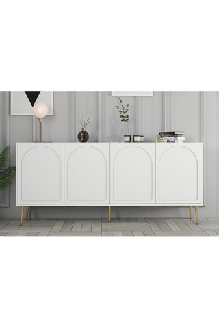Buffet 4 portes Lyon 80 - 180 x 80 x 35 cm