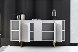 Buffet 4 portes - 160 x 80 x 35 cm