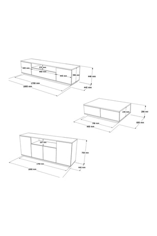 Ensemble de salon Fr18 - 3 pièces 