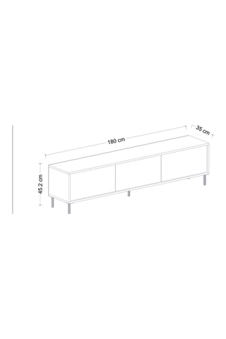 Meuble TV 3 abattants Imaj - 180 x 45,2 x 35 cm