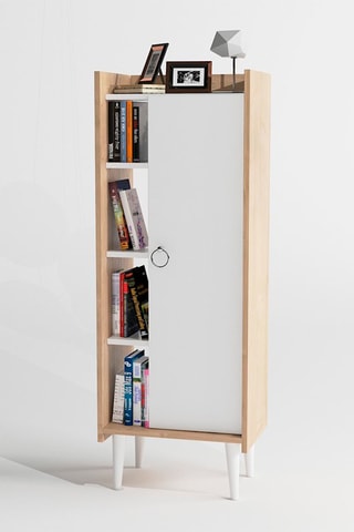 Meuble de salle de bain 1 porte - 50 x 140 x 30 cm