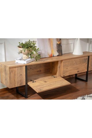 Meuble TV 2 abattants Serenity  - 180 x 50 x 29,5 cm