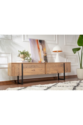 Meuble TV 2 abattants Serenity  - 180 x 50 x 29,5 cm