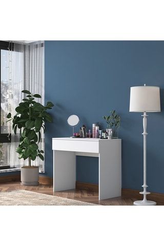 Coiffeuse 1 tiroir - 90 x 76,8 x 45 cm