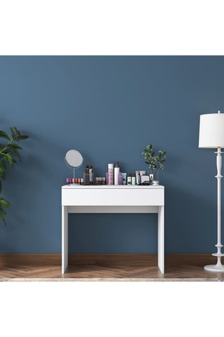 Coiffeuse 1 tiroir - 90 x 76,8 x 45 cm