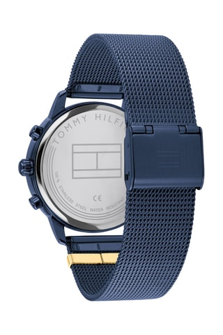 Stalen Quartz Horloge - Blauw