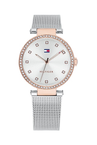 Stalen Quartz Horloge - Zilverkleurig en Roségoudkleurig