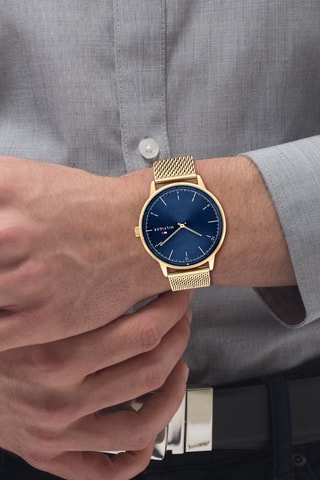 Stalen Quartz Horloge - Goudkleurig