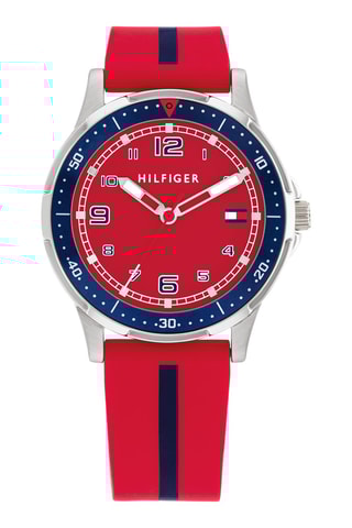 Silicone Quartz Horloge - Rood en blauw