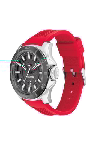 Silicone Quartz Horloge - Rood en zwart