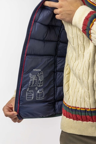 Doudoune sans manches - Bleu et vert