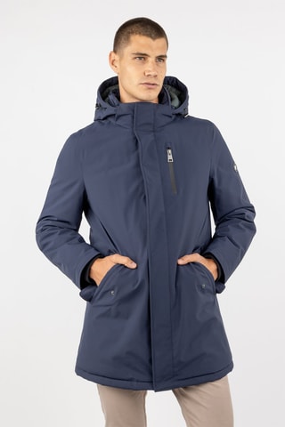 Parka à capuche - Bleu - Bleu