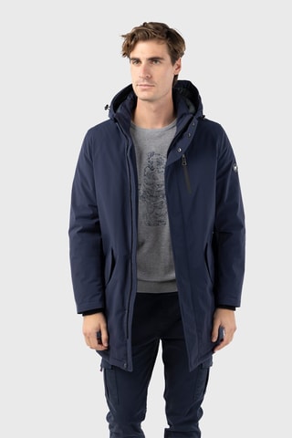 Parka à capuche - Bleu - Bleu