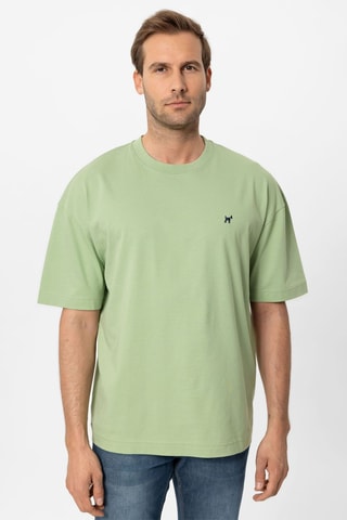 2 t-shirts oversize - Rose et vert