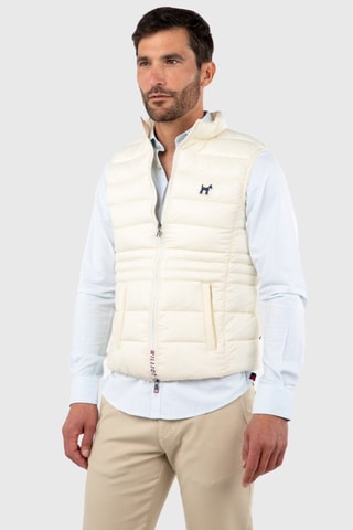 Doudoune sans manches - Beige