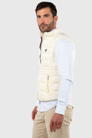 Doudoune sans manches - Beige