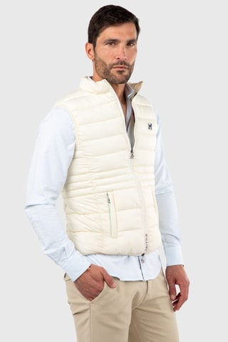 Doudoune sans manches - Beige