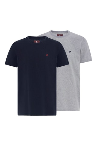 2 t-shirts - Bleu et gris