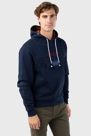 Sweat à capuche - Bleu