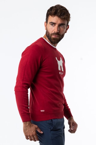 Pull - Blanc et rouge