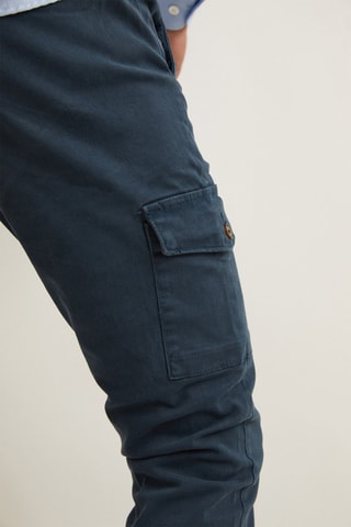 Pantalon cargo - Bleu