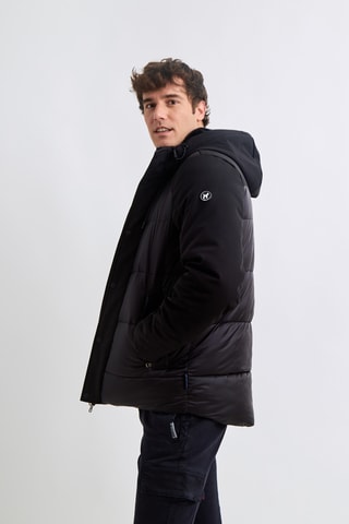 Doudoune à capuche - Noir